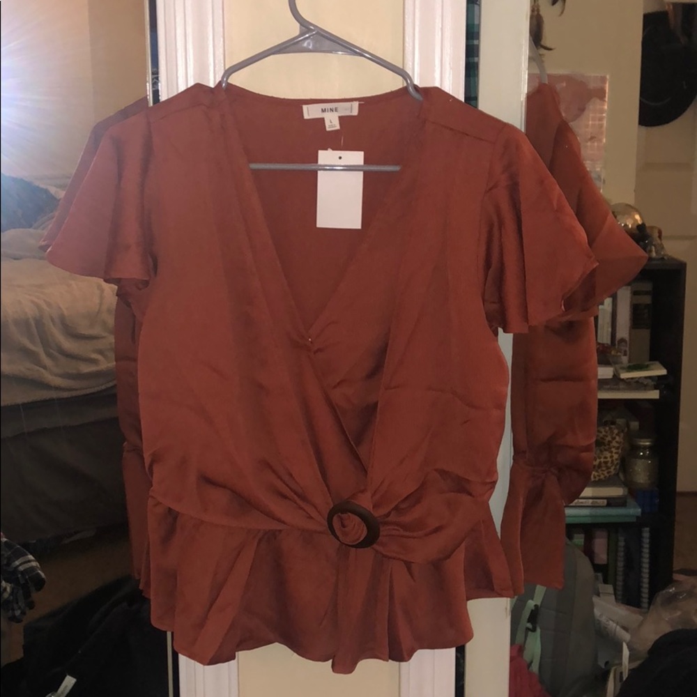 Women's Burnt Orange Blouse